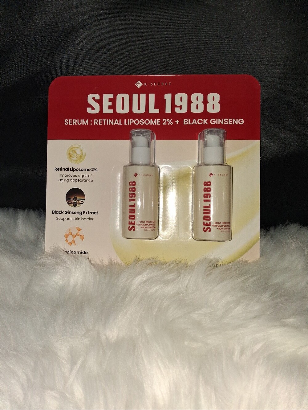 K-Secret SEOUL 1988 Retinal Liposome Serum - White & Red